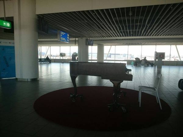 What is different about the airport of a Slavic land?