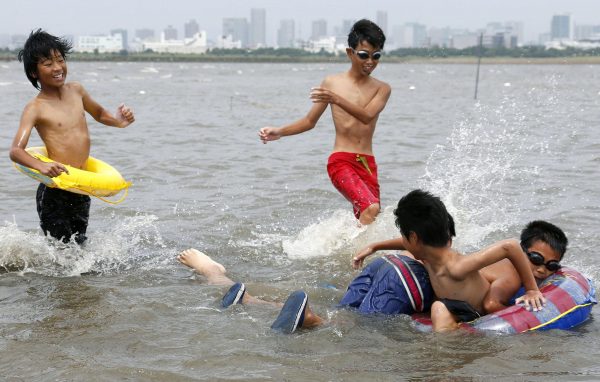 Cool! One can swim in Tokyo now!